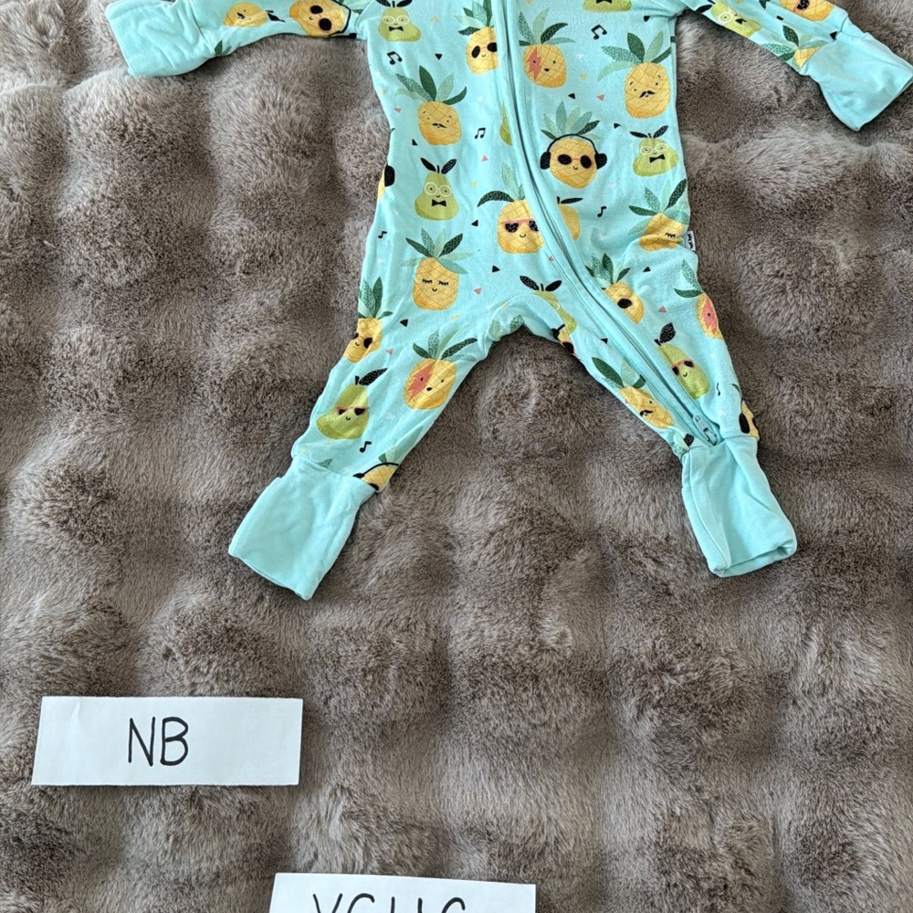 Little Sleepies Pineapple Print Kids Footie